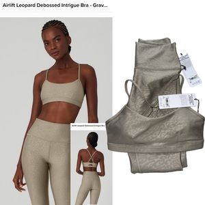 Alo Yoga Airlift High-Waist Leopard Debossed Set